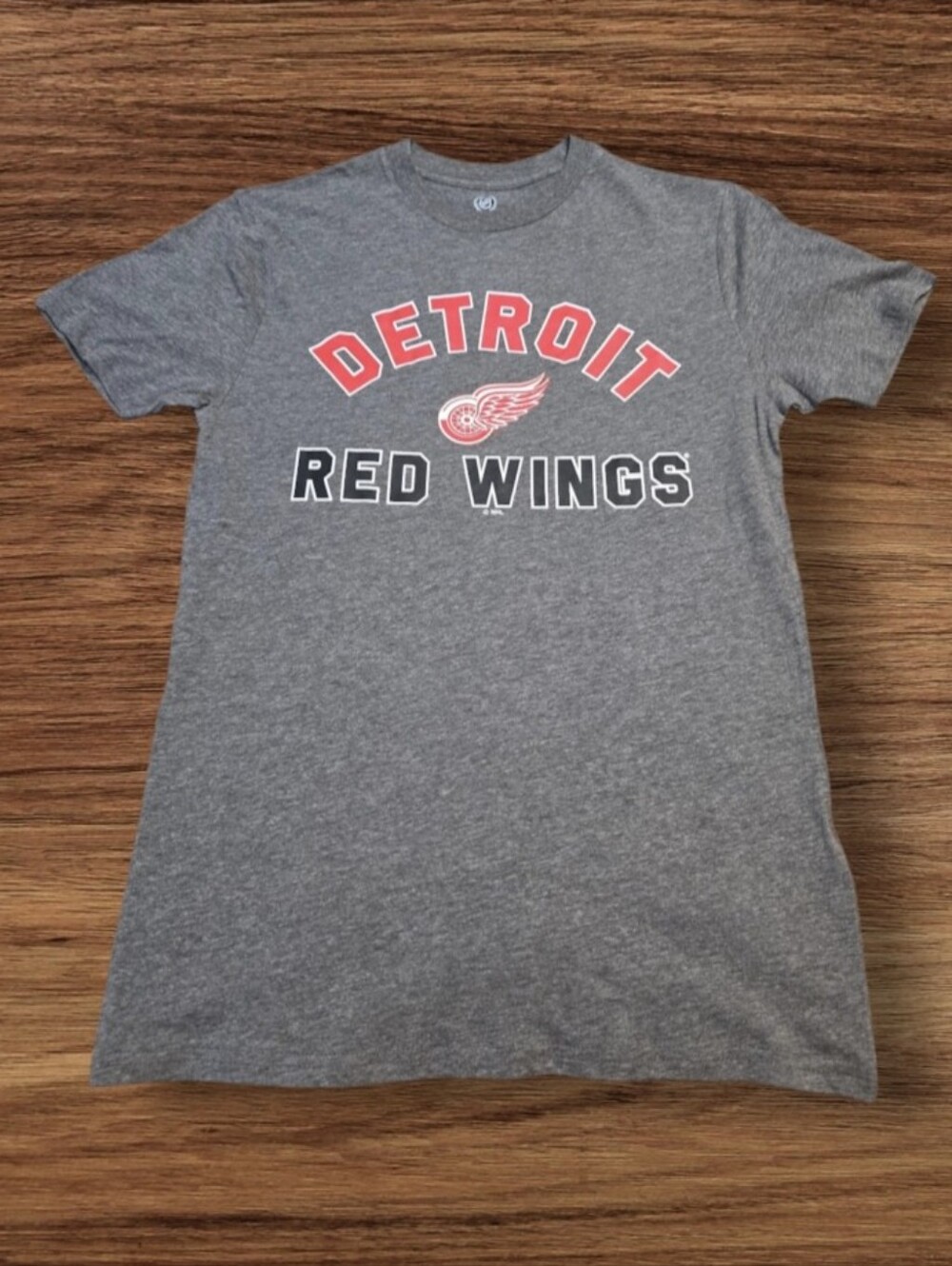 NHL Detroit Red Wings Gray Short Sleeve Tee